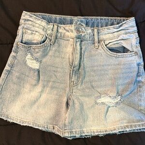 New, never worn girls 14 denim shorts